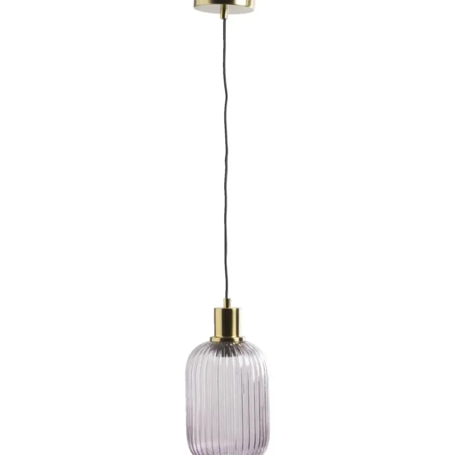 Leen Bakker Hanglamp Femme - roze - 120x25xØ14 cm