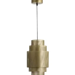 Leen Bakker Hanglamp Granada E27 - goudkleur - 34,5xØ20,5 cm