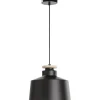 Hanglampen-Leen Bakker Hanglamp Mallorca E27 - mat zwart - 150xØ30 cm