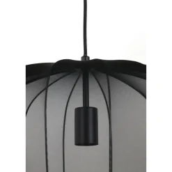 Hanglampen-Light & Living Hanglamp Plumeria - Zwart - Ø50cm