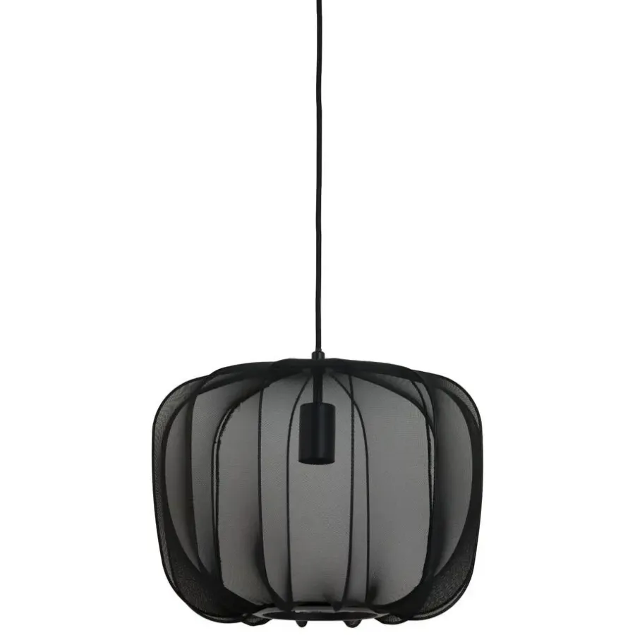Light & Living Hanglamp Plumeria - Zwart - Ø40cm