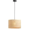 Hanglampen-Leen Bakker Hanglamp Romana - naturel - Ø35x120 cm