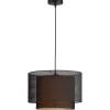 Hanglampen-Leen Bakker Hanglamp Zaragoza E27 - mat zwart - 120xØ35 cm