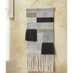 Wandkleden-Beliani HANGU - Wanddecoratie - Beige - Katoen