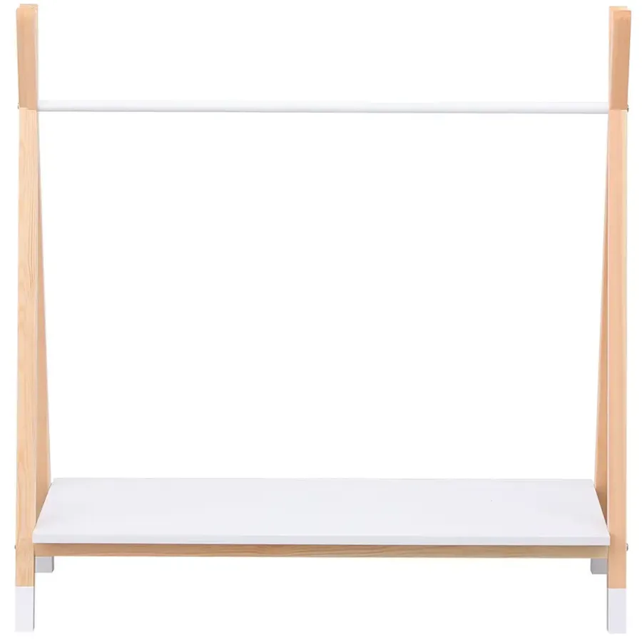 Kledingrekken|Kledingrekken-Happy Garden Garderobe LOU - Wit - Hout