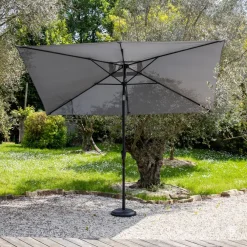 Parasols-Happy Garden Parasol HAPUNA - Grijs - Aluminium