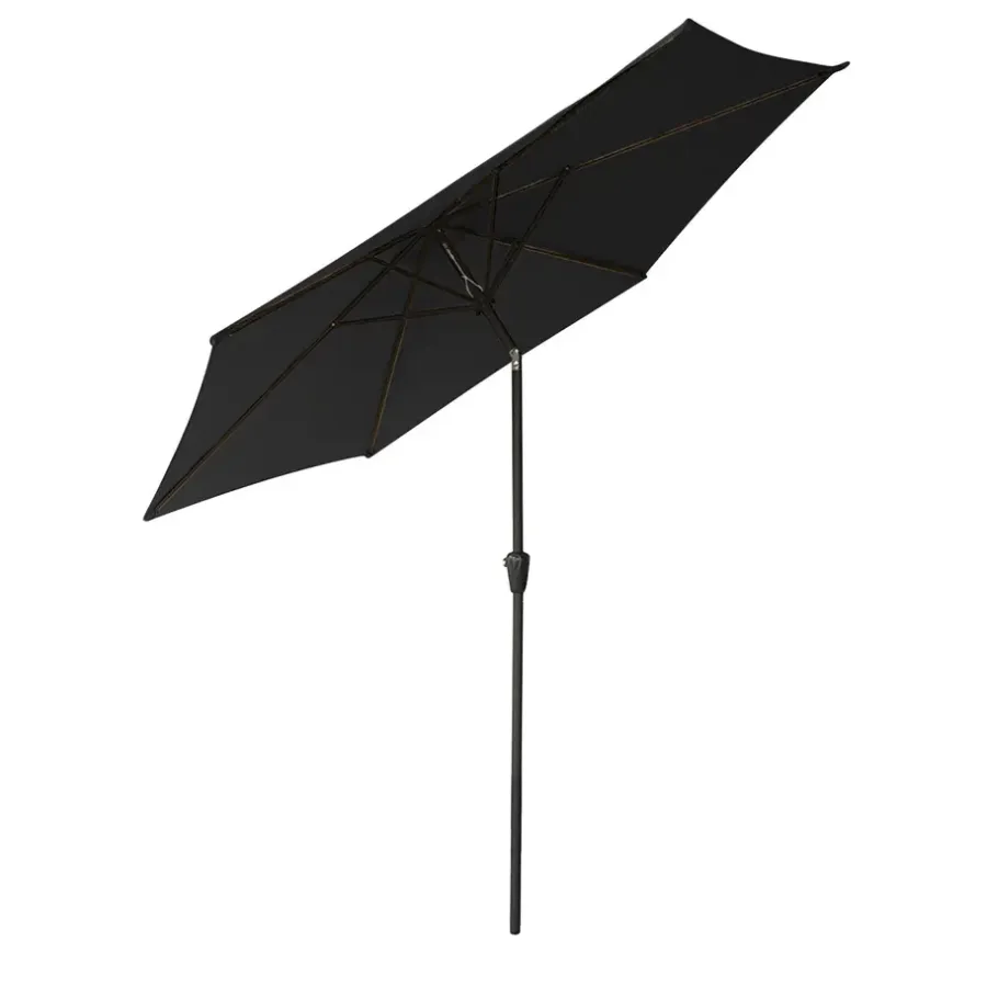 Parasols-Happy Garden Parasol HAPUNA - Zwart - Aluminium