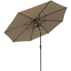 Parasols-Happy Garden Parasol HAPUNA - Bruin - Aluminium