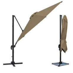 Happy Garden Parasol MOLOKAI - Bruin - Aluminium