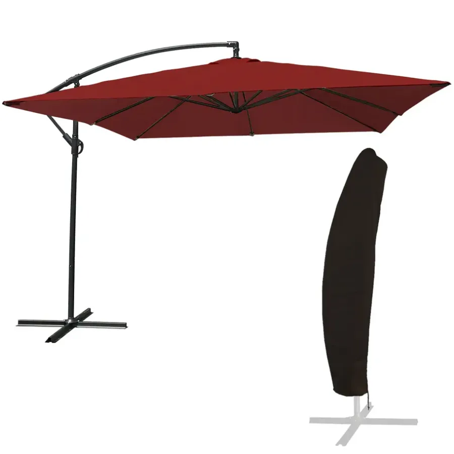 Happy Garden Parasol MOLOKAI - Rood - Staal