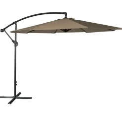 Happy Garden Parasol OAHU - Bruin - Staal