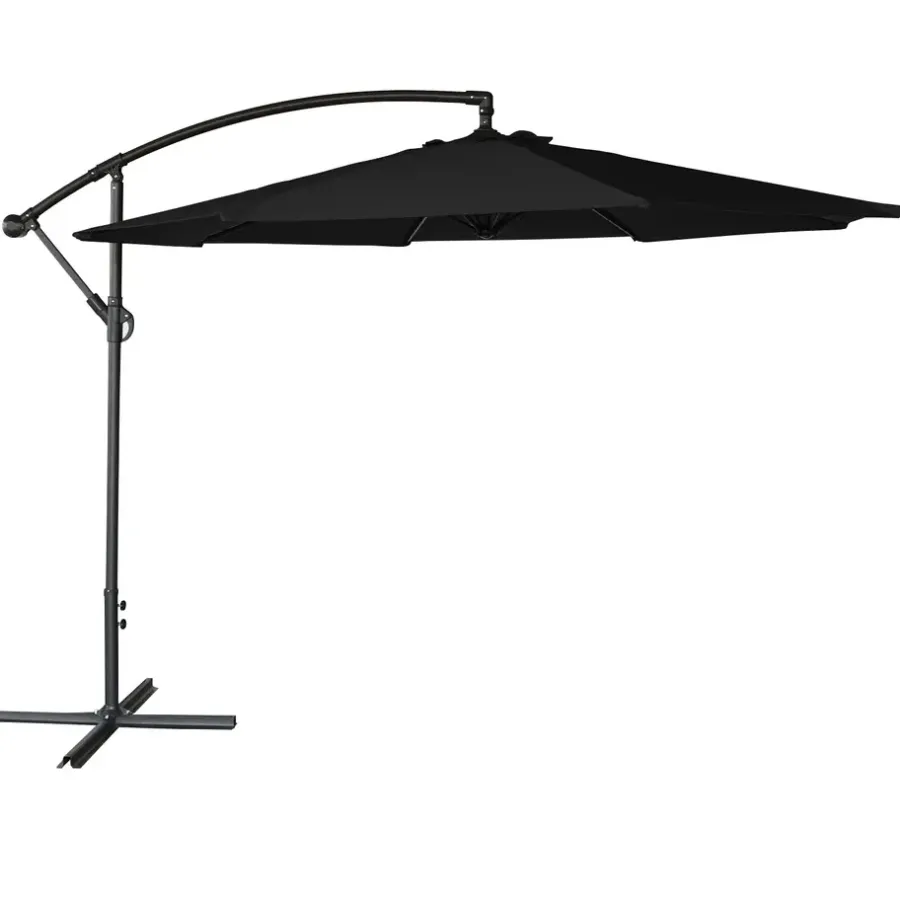 Parasols-Happy Garden Parasol OAHU - Zwart - Staal