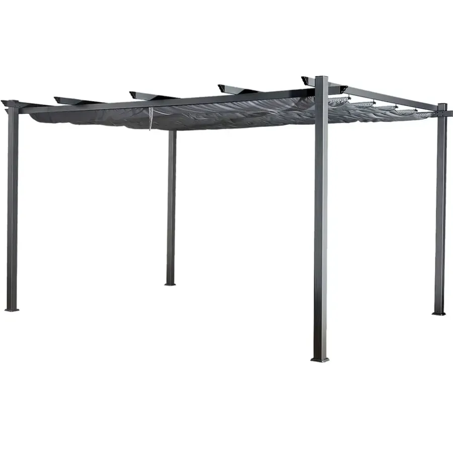 Terrasoverkappingen-Happy Garden Pergola CASSIS - Grijs - Aluminium