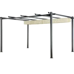 Terrasoverkappingen-Happy Garden Pergola CASSIS - Beige - Aluminium