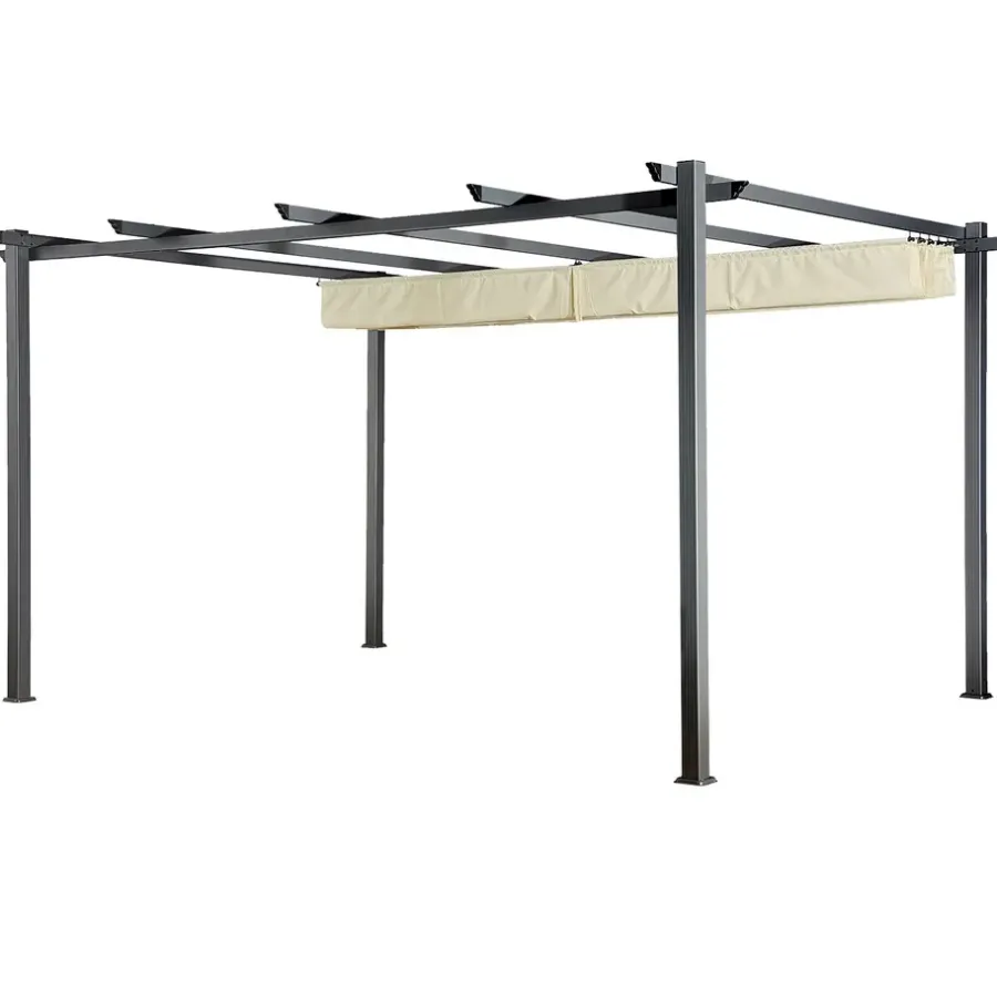 Terrasoverkappingen-Happy Garden Pergola CASSIS - Beige - Aluminium