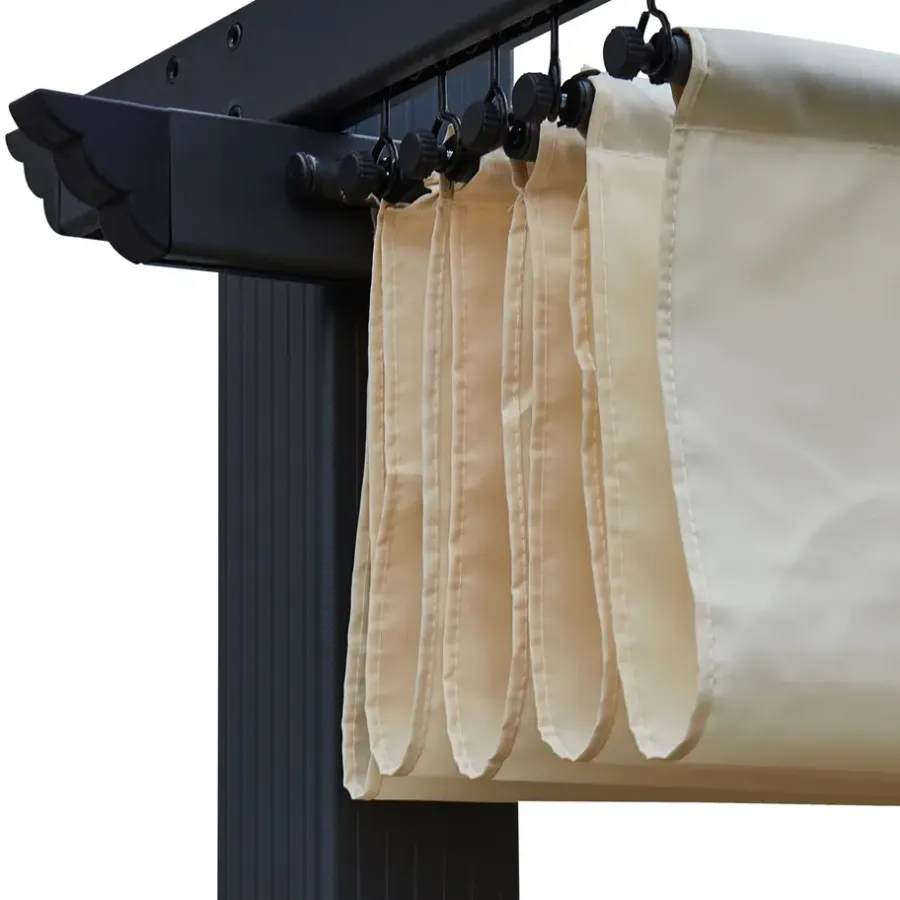 Terrasoverkappingen-Happy Garden Pergola CASSIS - Beige - Aluminium