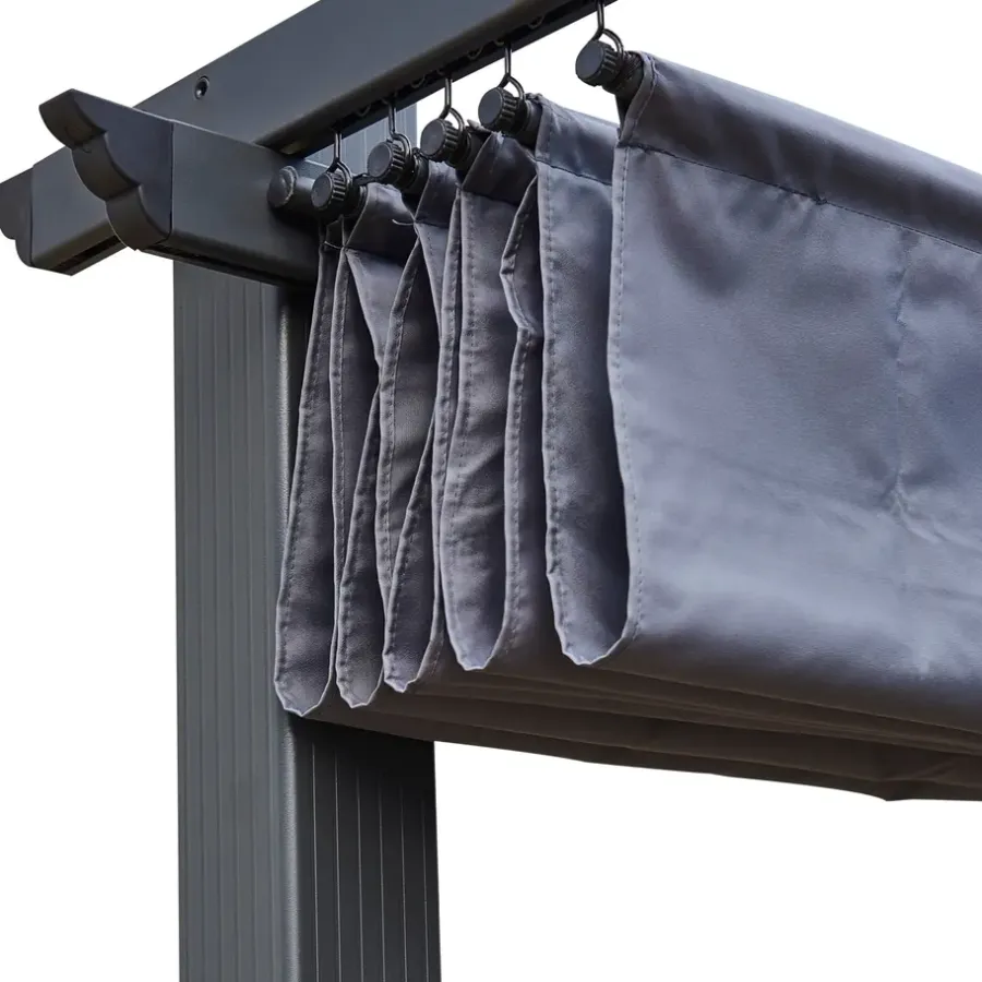 Terrasoverkappingen-Happy Garden Pergola CASSIS - Grijs - Aluminium