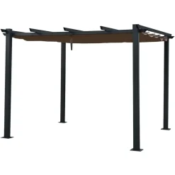 Terrasoverkappingen-Happy Garden Pergola CASSIS - Bruin - Aluminium