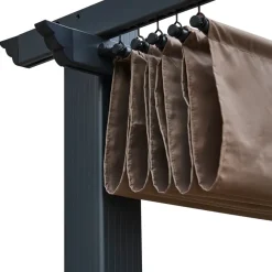 Terrasoverkappingen-Happy Garden Pergola CASSIS - Bruin - Aluminium