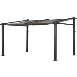 Terrasoverkappingen-Happy Garden Pergola FRÉJUS - Bruin - Aluminium