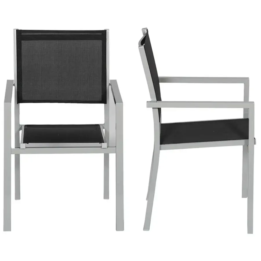Happy Garden Stoel - Grijs - Aluminium