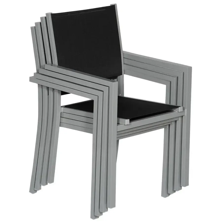 Happy Garden Stoel - Grijs - Aluminium