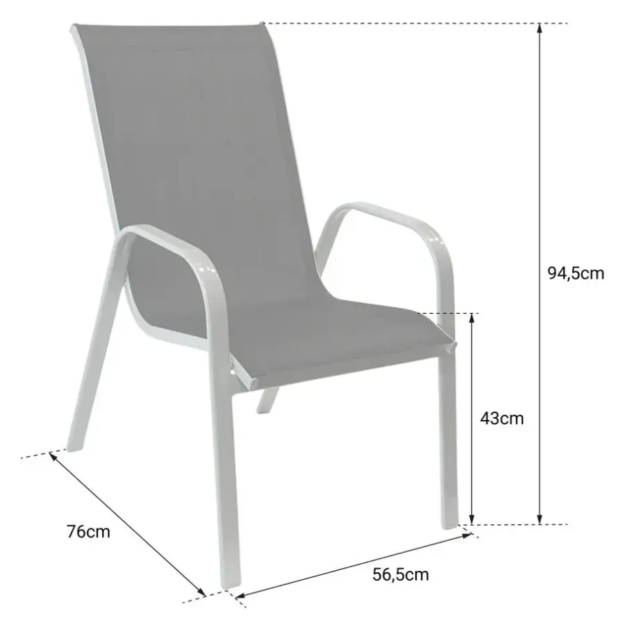 Happy Garden Stoel MARBELLA - Groen - Aluminium