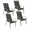 Happy Garden Stoel MARBELLA - Grijs - Aluminium