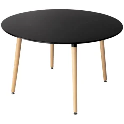 Ronde Eettafels-Happy Garden Tabel MARTHA - Zwart - MDF