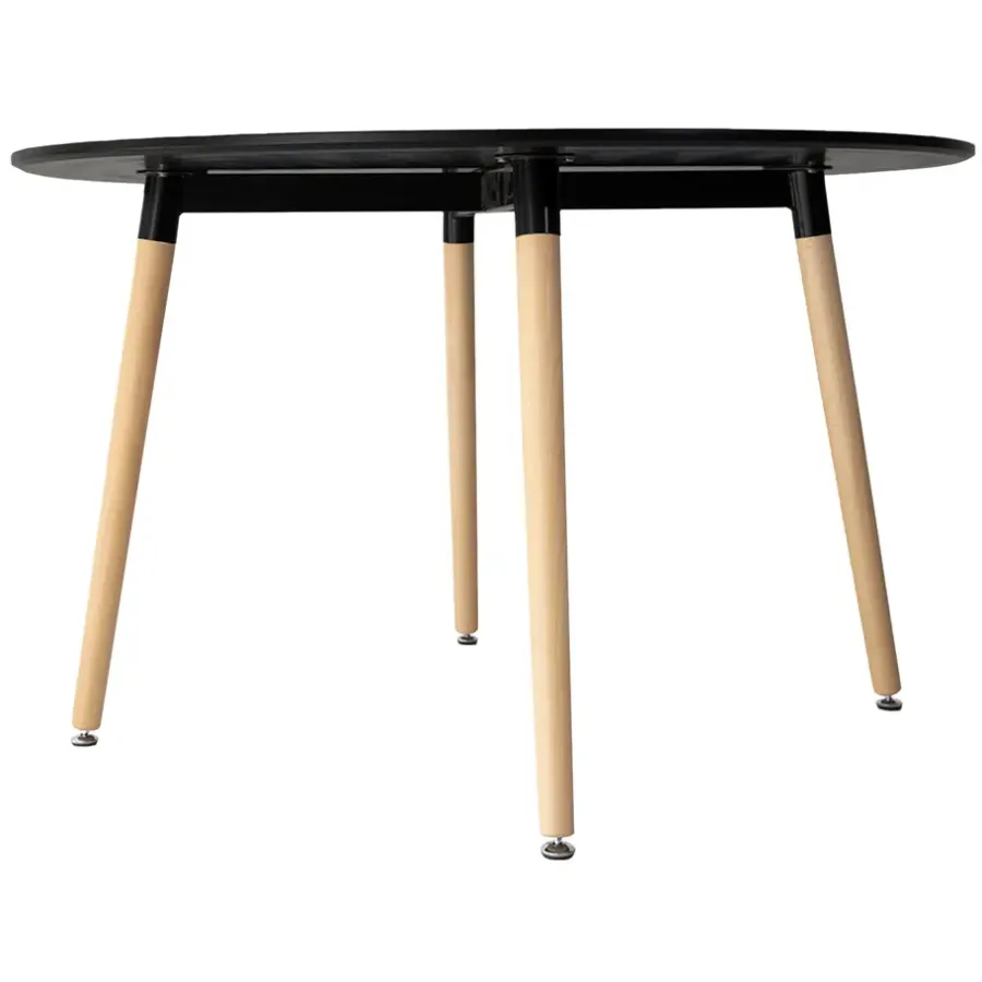 Ronde Eettafels-Happy Garden Tabel MARTHA - Zwart - MDF