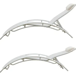 Ligbedden-Happy Garden Transat GALAPAGOS - Wit - Aluminium