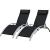 Ligbedden-Happy Garden Transat GALAPAGOS - Zwart - Aluminium