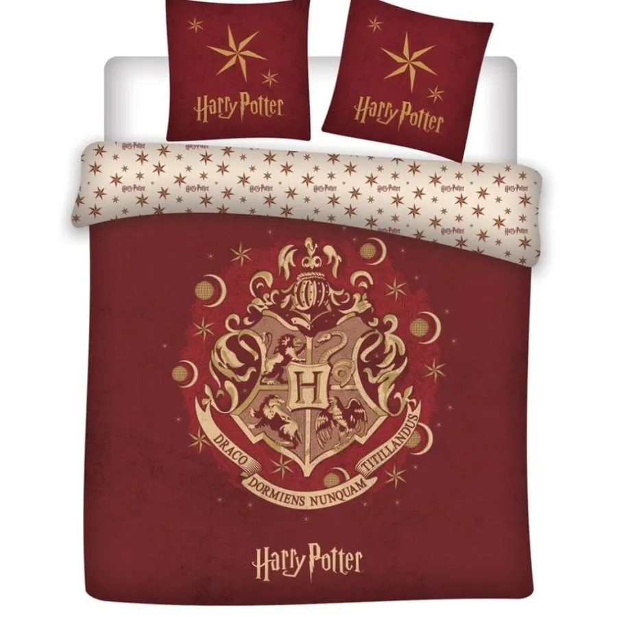 2-Persoons Dekbedovertrekken-Harry Potter Dekbedovertrek Wizzard - Tweepersoons - 200 x 200 cm - Polyester