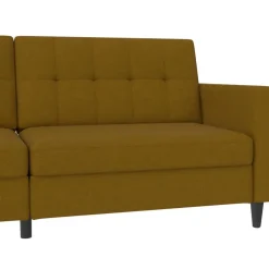 Dorel Home Hartford - 3-zits slaapbank in curry stof