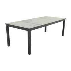 Tuintafels-Hartman Comino dining tuintafel 223x105 cm. - Keramiek/Grijs