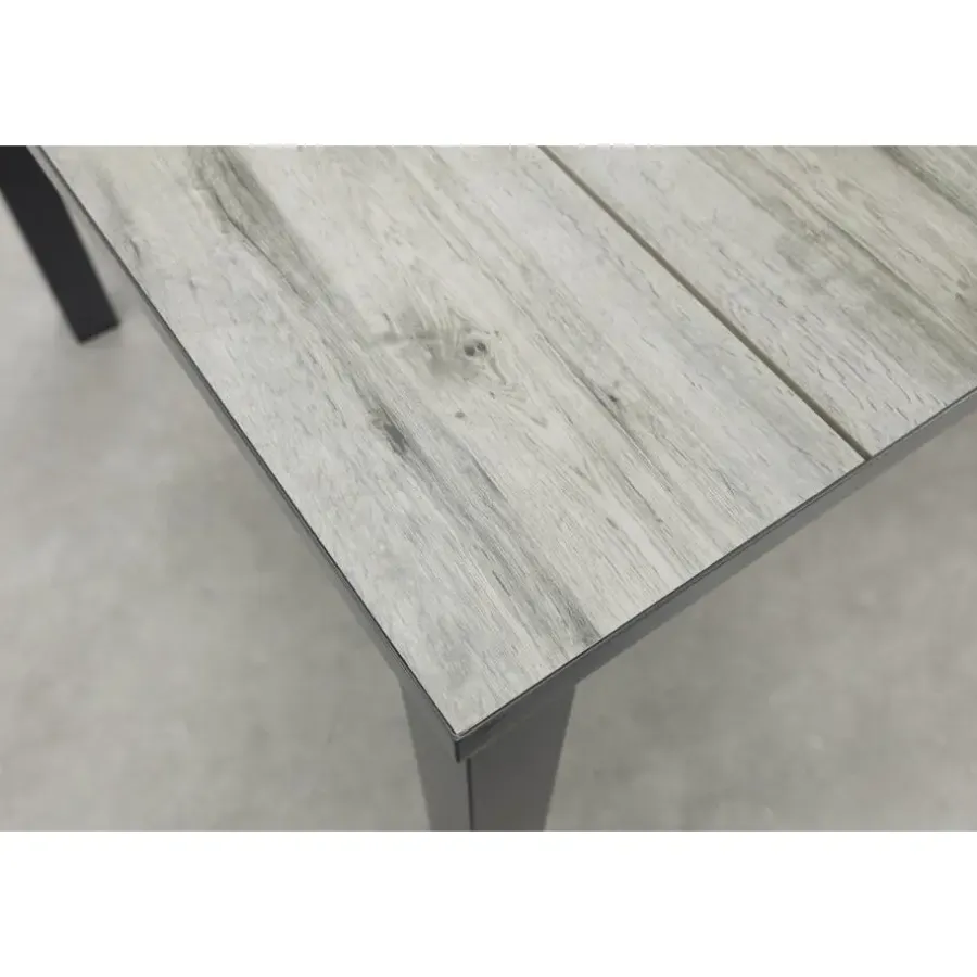 Tuintafels-Hartman Comino dining tuintafel 223x105 cm. - Keramiek/Grijs