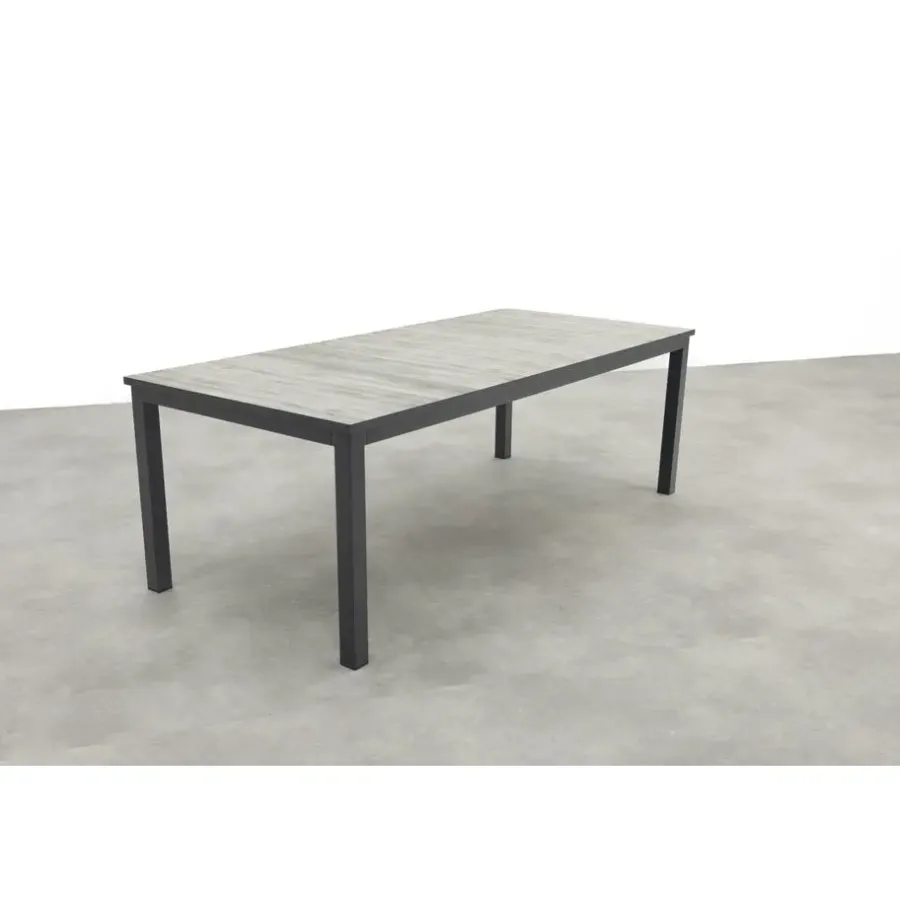 Tuintafels-Hartman Comino dining tuintafel 223x105 cm. - Keramiek/Grijs