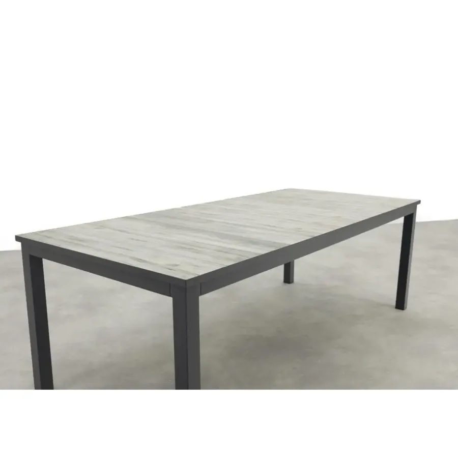 Tuintafels-Hartman Comino dining tuintafel 223x105 cm. - Keramiek/Grijs