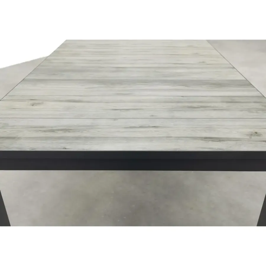 Tuintafels-Hartman Comino dining tuintafel 223x105 cm. - Keramiek/Grijs