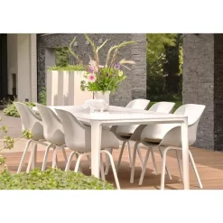 Hartman Le Soleil Element dining armstoel - Cotton white - 4 st.