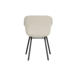 Hartman Le Soleil Element dining armstoel - Soft Taupe/Black - 4 st.
