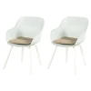Hartman Le Soleil Element dining armstoel - Cotton white - 2 st.