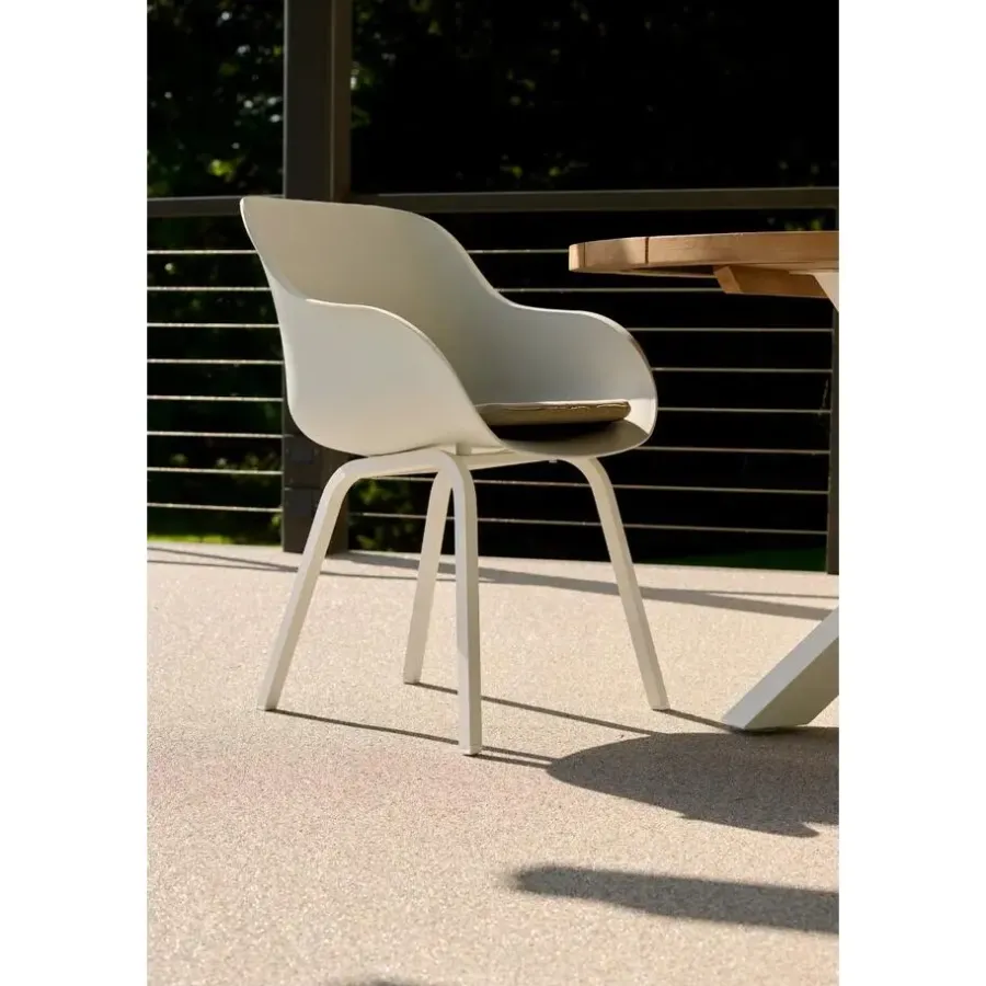 Hartman Le Soleil Element dining armstoel - Cotton white - 2 st.