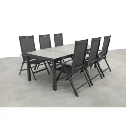 Tuinsets-Hartman Napoli/Comino verstelbare tuinset (7-delig) - 223x105 cm