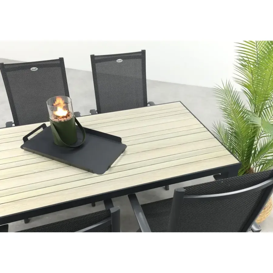 Tuinsets-Hartman Napoli/Nola verstelbare tuinset 160x90 cm