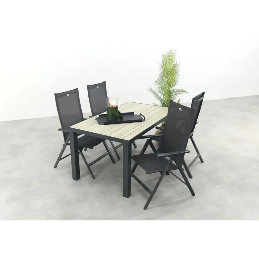 Tuinsets-Hartman Napoli/Nola verstelbare tuinset 160x90 cm