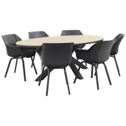 Tuinsets-Garden Impressions Hartman Sophie Element - Xerix/GI Edison 220 tafel - ovale tuinset