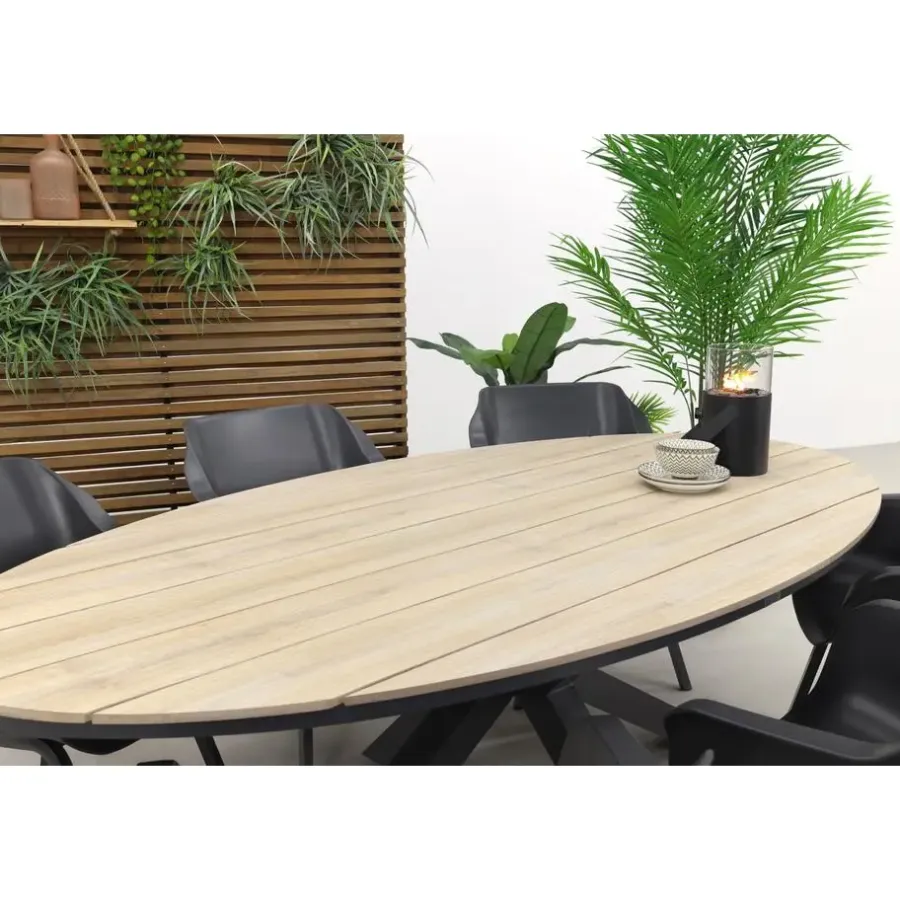 Tuinsets-Garden Impressions Hartman Sophie Element - Xerix/GI Edison 220 tafel - ovale tuinset