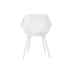 Tuinstoelen-Hartman Sophie Element dining armstoel- wit - 4 st.