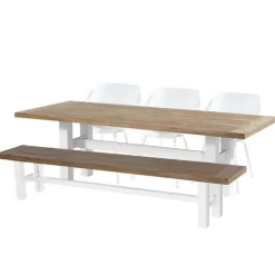 Tuinstoelen-Hartman Sophie Element dining armstoel- wit - 4 st.